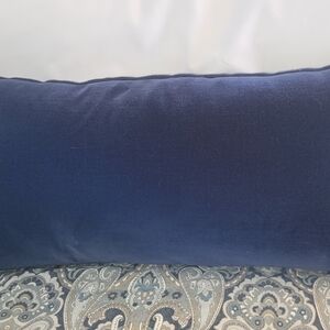 Pottery Barn Deep Blue Velvet Pillow Cover